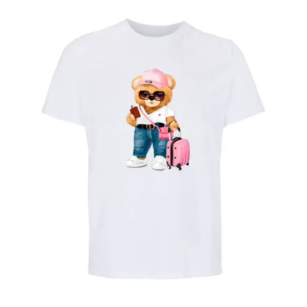 T-shirt Orgânica Urso Turista